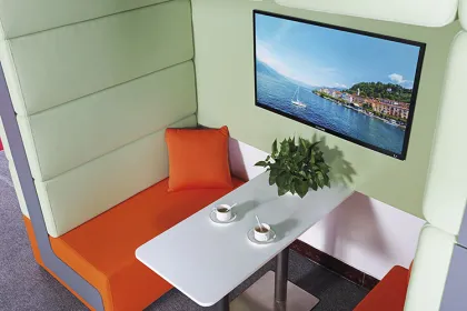 Commercial Double Seaters Private Meeting Soundproof Sofa