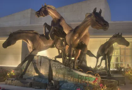 bronze foundry antique horse statue metal for garden decoration