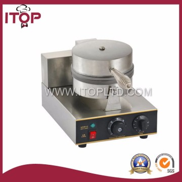 Single waffle maker for commercial