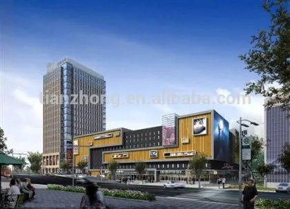 China prefab engineering construction steel structure shopping mall