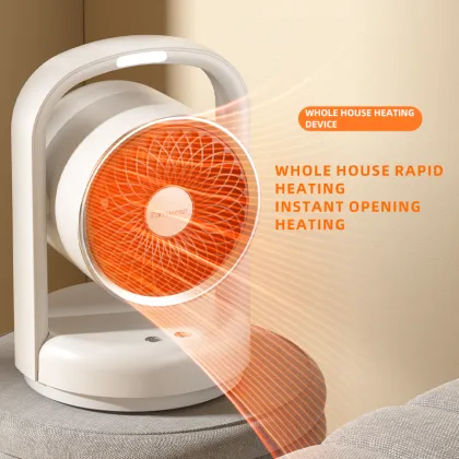 1500W Portable Desktop Mini Air Heater with Speaker and Light