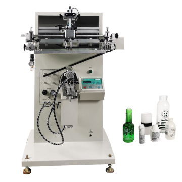 Cylinder Manual Single Color Cup Rotary Small Bottle Silk Screen Printing Machine