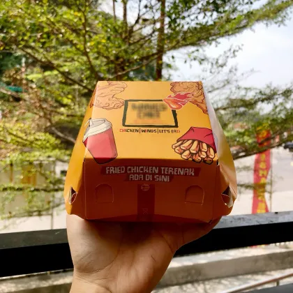 Degradable Burger and fries takeaway packaging: Customizable eco-friendly burger boxes for food
