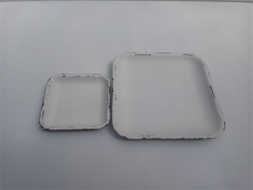 White Cheap Wooden Plates