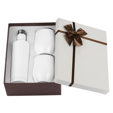 Stylish 500ml Stainless Steel Wine Bottle with Gift Box