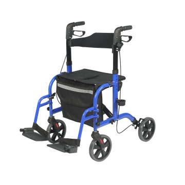 Aluminum Walker and Manual with footrest for Disable