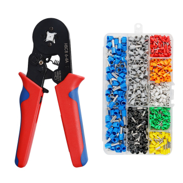 Crimping tool plier untuk lengan akhir kabel dengan tangan
