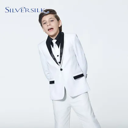 British Shawl Collar Jacket Pants White Blazer Set