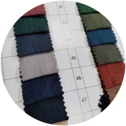 Dongmei 100% Linen Slub Yarn Rayon/Linen Blended Fabric