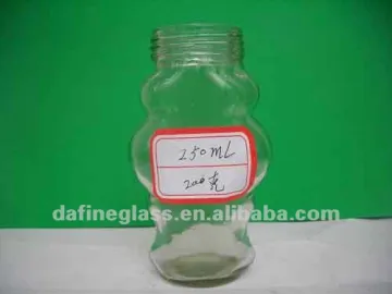 250ml unique honey glass jar
