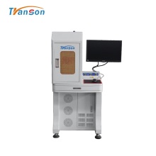 Fiber laser marking machine with computor and desk