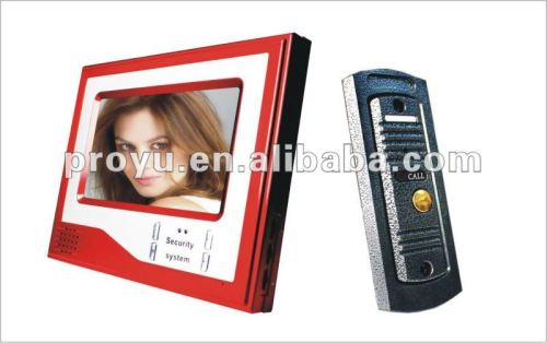 Proyu brand 7inch Color Video Door Phone with outdoor electric door lock PY-V7D-D