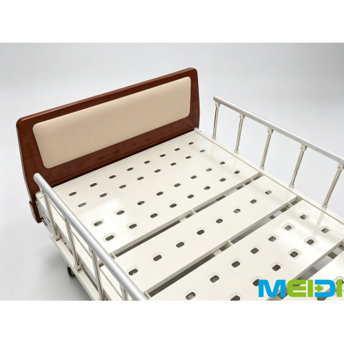 Wide Size Elderly Care Electric Hospital Bed, 3-Function Electric Adjustment, Solid Wood Headboard & Footboard, Nursing Home Reh