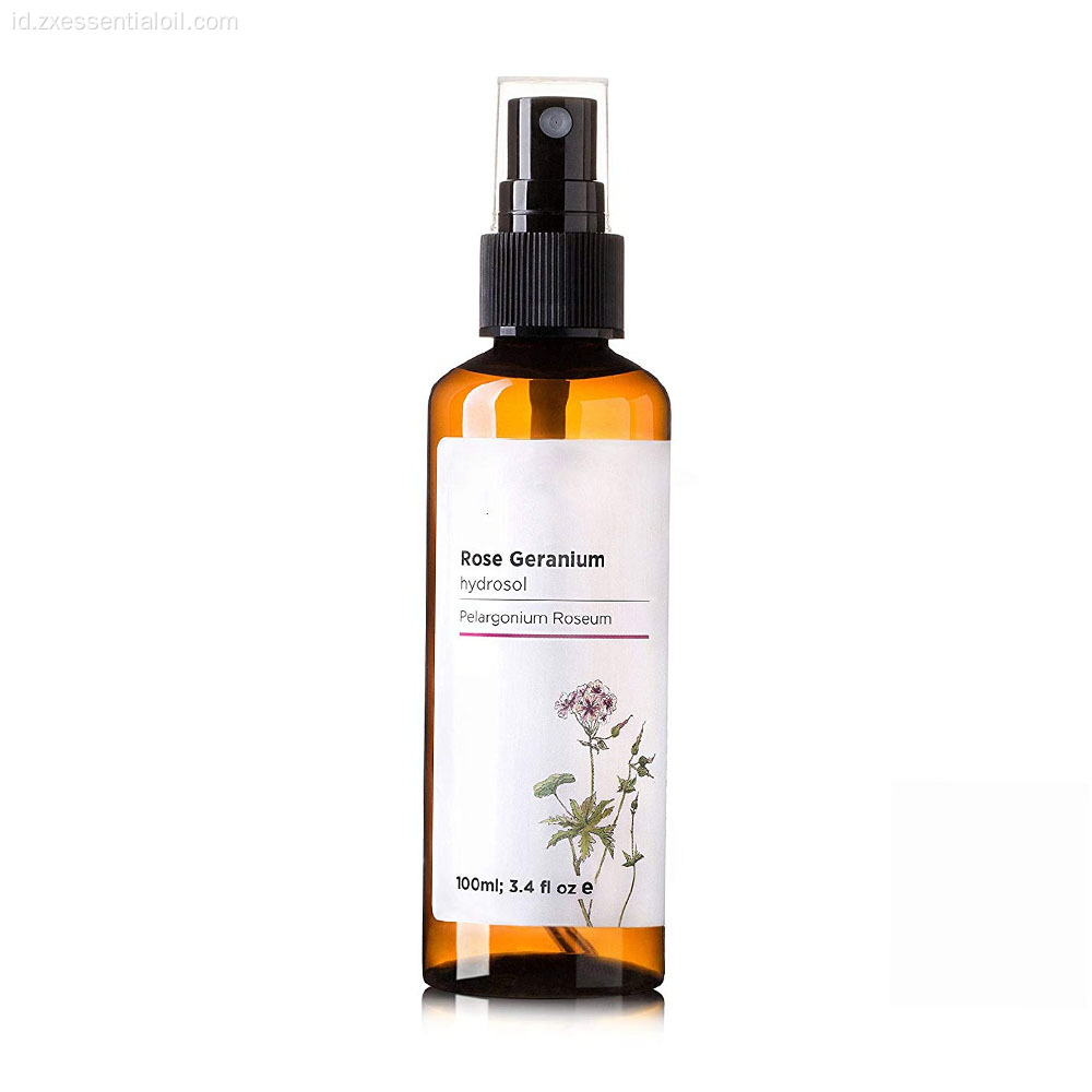 Air mawar geranium hidrosol 100% murni untuk kulit