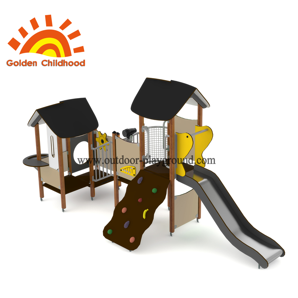 Yellow Outdoor Playground Panel Equipment