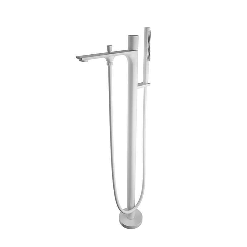 Nuevo diseño Matte Black Waterfall Freestand Bathttub Faucet para la venta