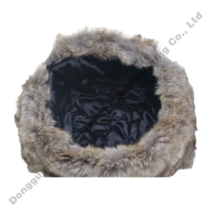 Custom Faux Fur Trapper Hats - Wholesale Adjustable Trapper Bomber Hat for Unisex Warm Winter Ear Flaps Caps