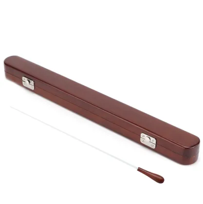 Spruce Solid Wood Orchestra Conductor Baton with Rosewood Storage Box