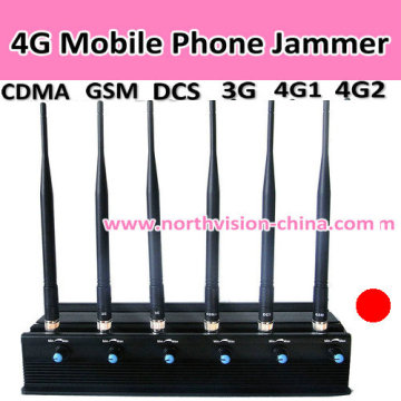 High Power 15W 6 Antennas Mobile Phone Jammer