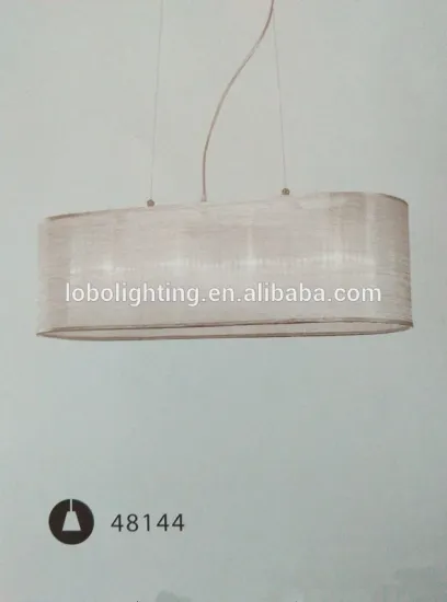 industrial silver pendant light/silver chandelier/modern large hotel lamp/silk pendant light