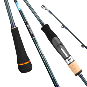 ECOODA Cyan Blue Slow Jigging Rod: Solid Carbon Blanks for Sea Saltwater Fishing