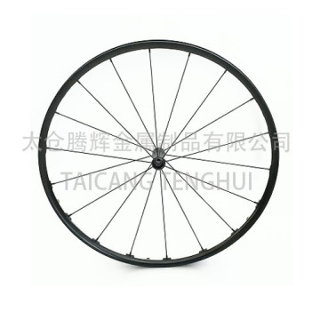 Roda traseira de cadeira de rodas prateada