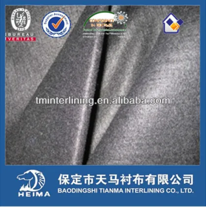 under collar felt fabric 100% polyester composition