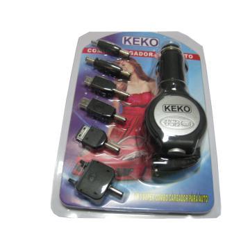 Hot selling Retractable Car Charger Kit(6IN1)