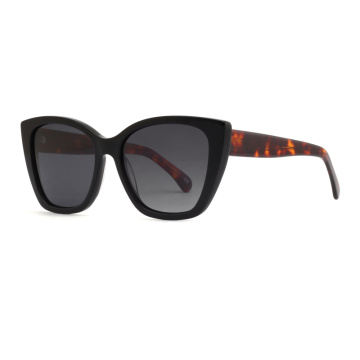Women Oversized Cat Eye Uv400 Polarized Acetate Sunglasses