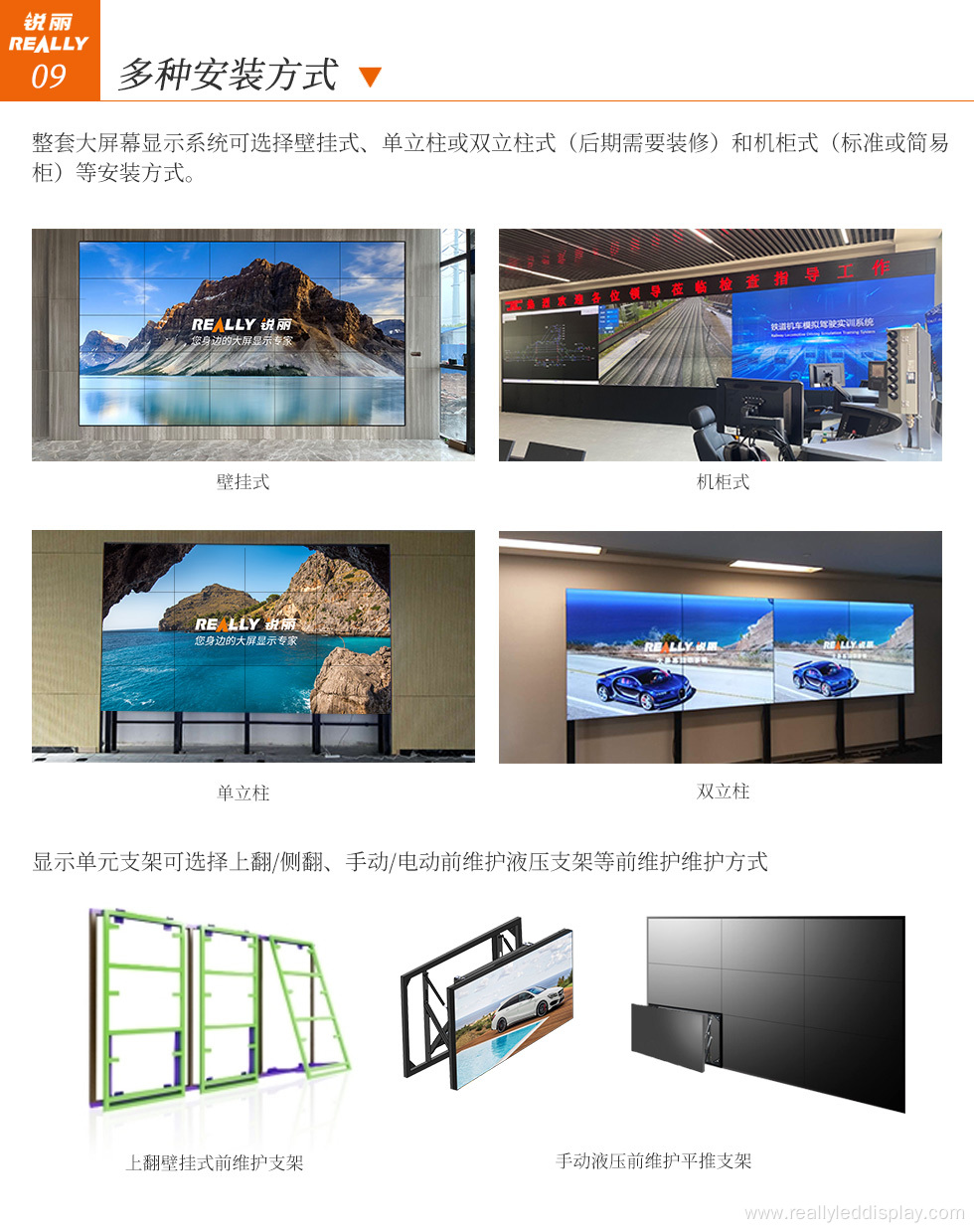 Really's 49-inch LCD tile display module (LCD Video Walls)