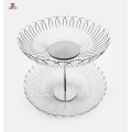 2-Tier Stainless Steel Metal Wire Creative Fruit Basket