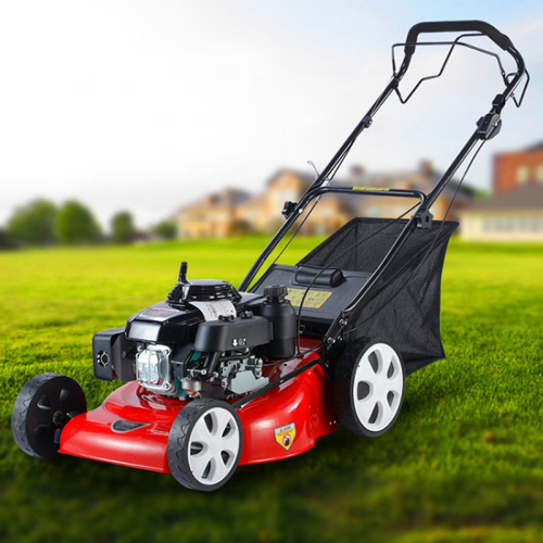 hand push gasoline lawn mower gasoline 18 inch