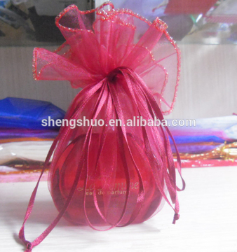 sheer gusseted bag,tulle wedding favor bag organza pouch, gift bag