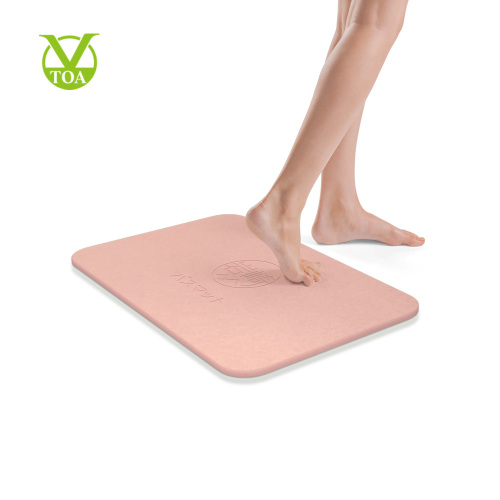 Engraved Anti-bacterial Non-Slip Bath Tub Diatomite Bath Mat