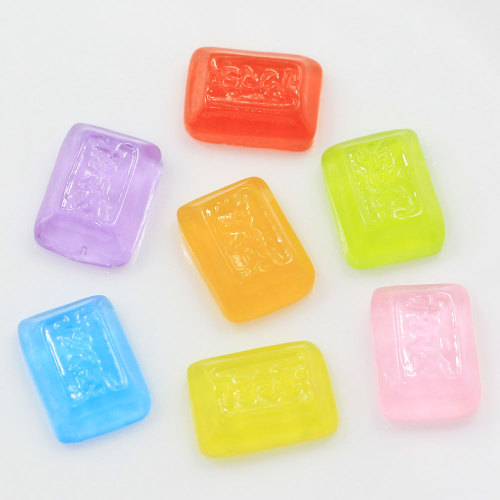 Resin Candy - 17mm Sweet Wrapped Clear Candy Bonbon Mixed Colors Resin Cabochons