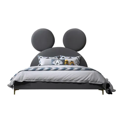 popular kids bed children house fabric bedroom furniture