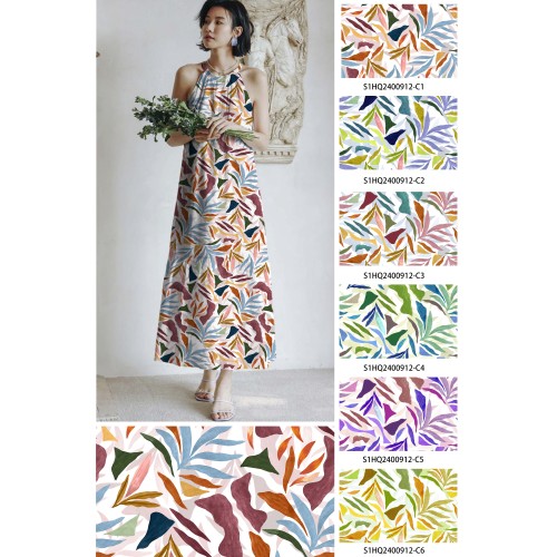 2024 New Designs Good Quality Digital Print Woevn Fabric