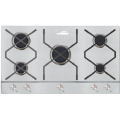 Gas Hob on A Stylish Stainless Steel