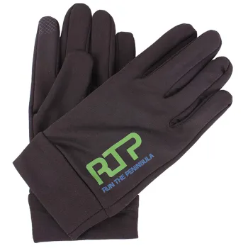 Custom transfer printed logo top quality lightweight quick dry full finger  touch screen sport marathon racing running gloves