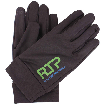 Custom transfer printed logo top quality lightweight quick dry full finger  touch screen sport marathon racing running gloves