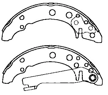Volkswagen Derby brake shoes 867 609 528