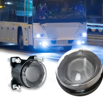 90MM LED Headlight 9-32V High Beam Easy Installation for Tractor & Bus