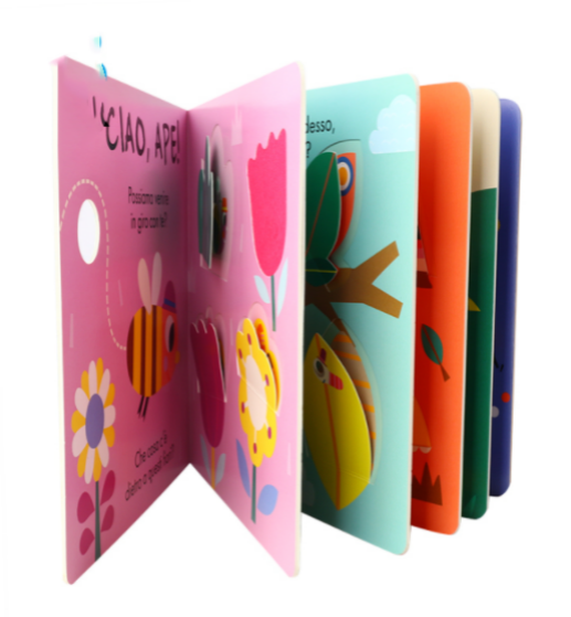 Custom Children Book Printing Services Kids Hardcover Cardboard Flap Book Printing