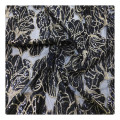 flower jacquard fabric garments accessories sequin fabric for sublimation BLACK GOLD