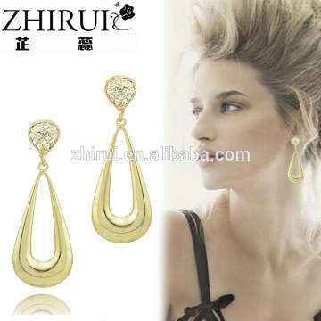 kashmiri jhumka simple design gemstone earrings