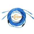 2F SC-SC SM หุ้มเกราะ PVC (OFNR) จัมเปอร์ไฟเบอร์กลางแจ้ง