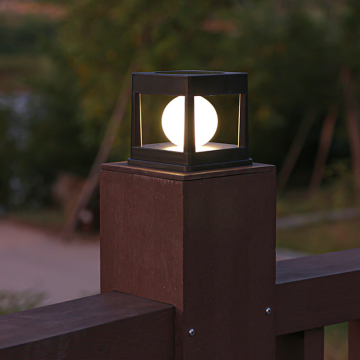 Solar-Powered LED Deck Fence Cap Post Lights for Outdoor Garden and Patio Decorating
