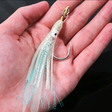 Luminius Octopus Squid Skirt Rustproof Stainless Steel Fishing Jig Hooks - 3 Set/Bags (2/0, 3/0, 5/0, 7/0)