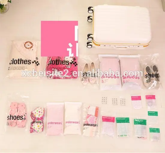 Q1103 Multi functional plastic travel transparent waterproof bag