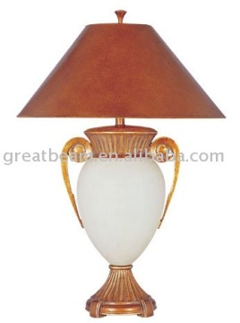 European glass and resin table lamp D2101